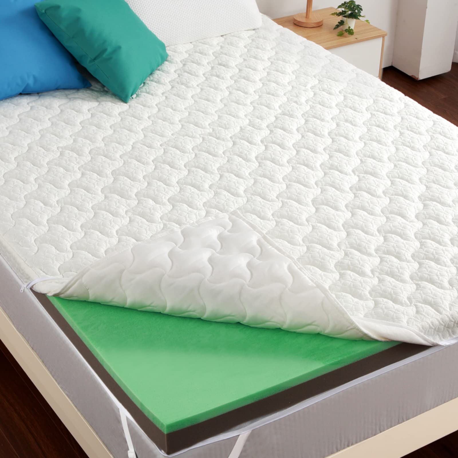 Wholesale US Mattress Topper Medium Firm Memory Foam 4Inch Triple