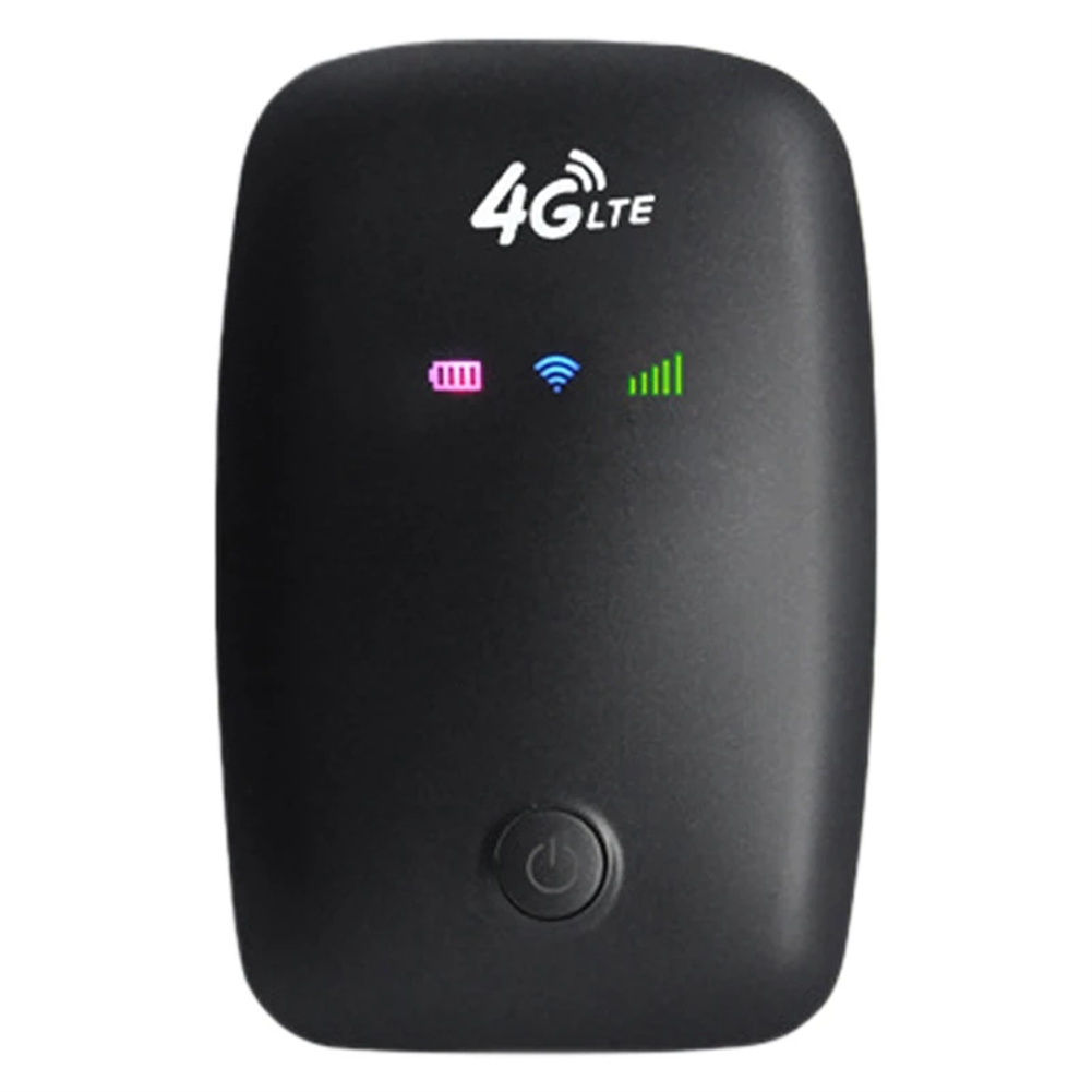 H808 4G Router Pocket 150Mbps WiFi Repeater Signal Amplifier Pocket Mobile Hotspot With SIM Card Slot Built-In Battery For Outdoor Travelers black