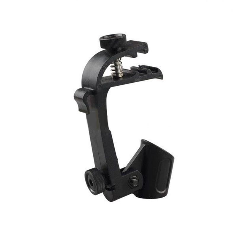 Drum Adjustable Microphone Holder 180 Degrees Rotation Drum Microphone Clips Mounts Shockproof Clamp Holder black