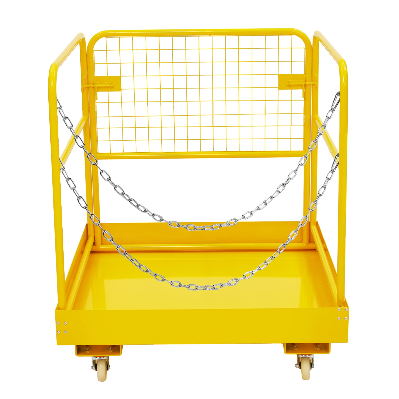 US GARVEE Forklift Safety Cage 36x36 inch For 1 Or 2 People Forklift Man Basket 1200 Lbs Foldable