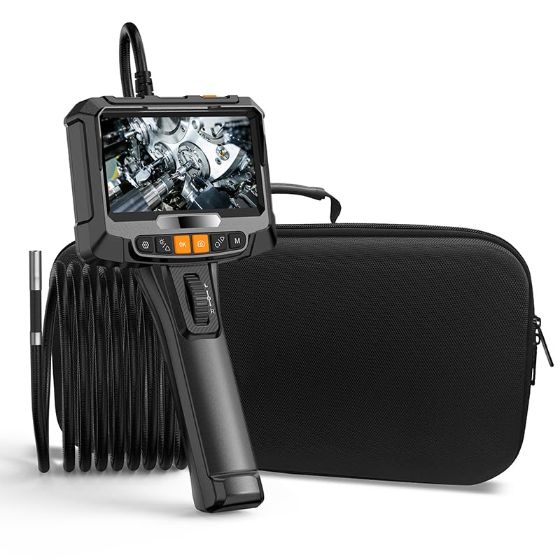 US GARVEE Lamp Camera with 0.33-inch Snake Inspection Camera 5-inch IPS Screen Industrial Pipeline Mirror