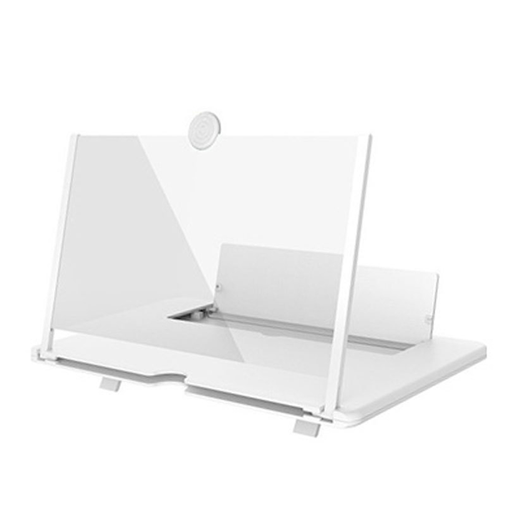18 Inch Mobile Phone Screen Amplifier Ultra Clear Pull-out 3d Magnifying Glass White
