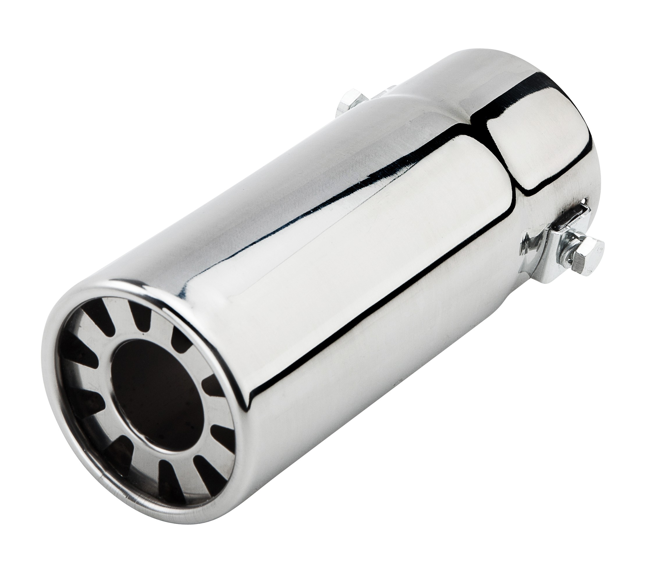 Wholesale 58mm Inlet Diameter Car Flat Round Stainless Steel Exhaust