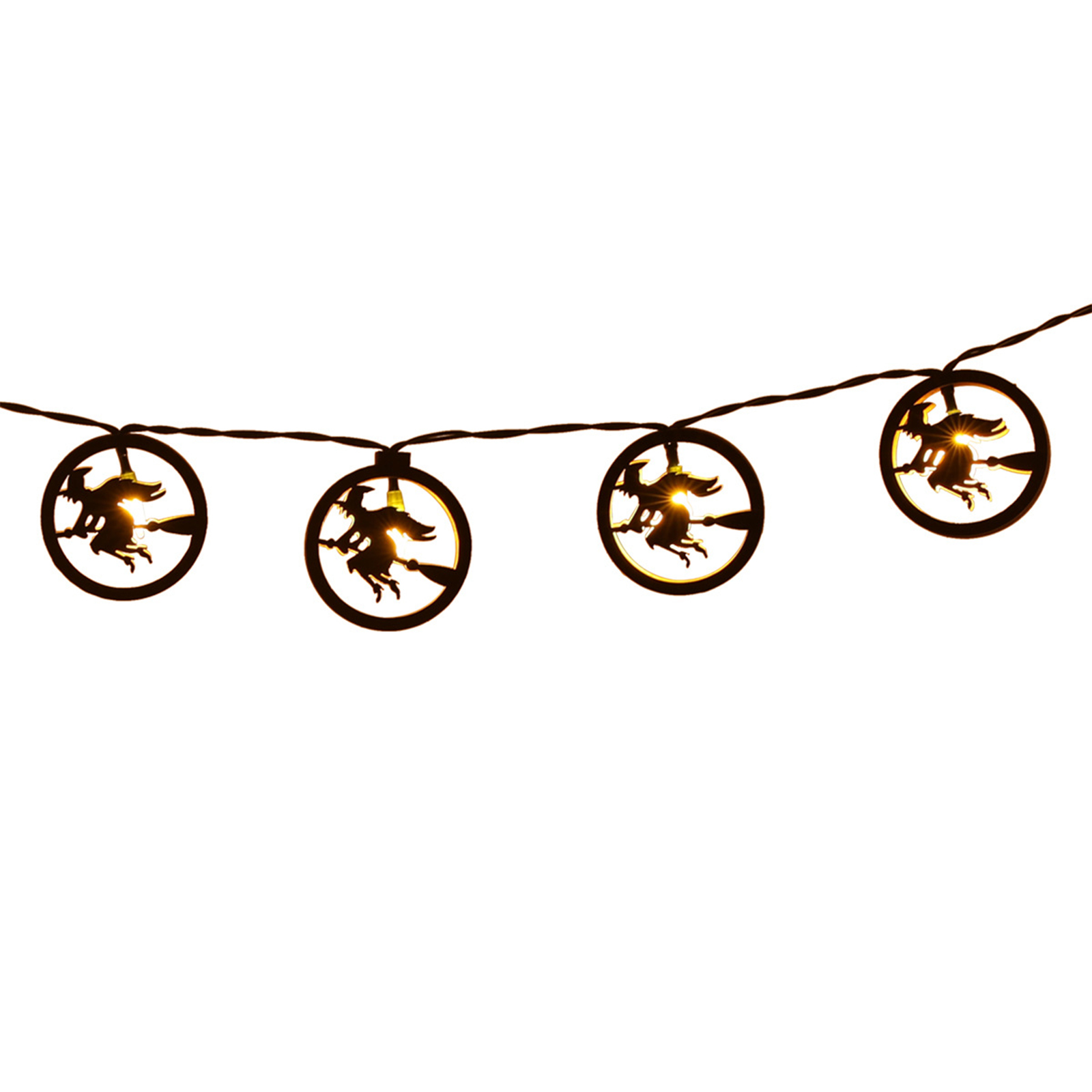Halloween LED String Lights Weatherproof Battery Powered Halloween Decorations For Indoor Outdoor Tree Yard Garden Porch colorful wizard