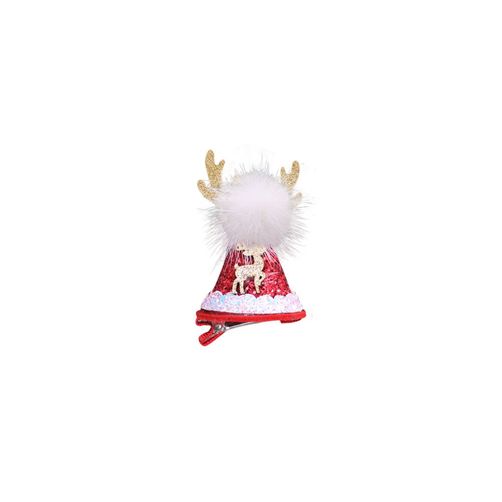 Pet Lace Christmas Hat Headdress Adjustable Drawstring Design