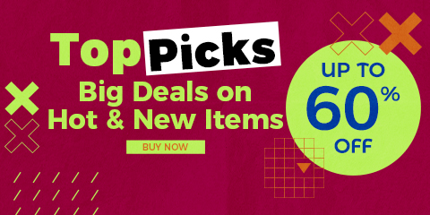 Top Picks, UP TO 70% OFF, Big Deals on Hot & New Items