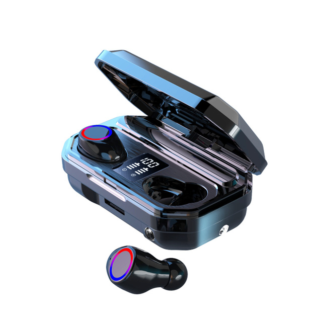M12 TWS Wireless Bluetooth Headset Battery Powered Earbuds with Charging Cable for Outdoor Sports As shown