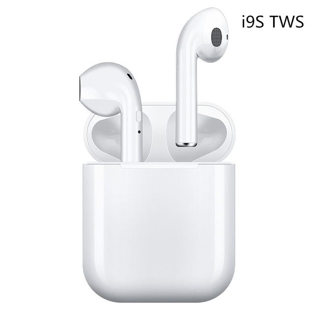 i9s TWS Earphone Bluetooth 5.0 Wireless In-Ear Mini Headphones Stereo Sound Sport Earbuds for All Smartphone white