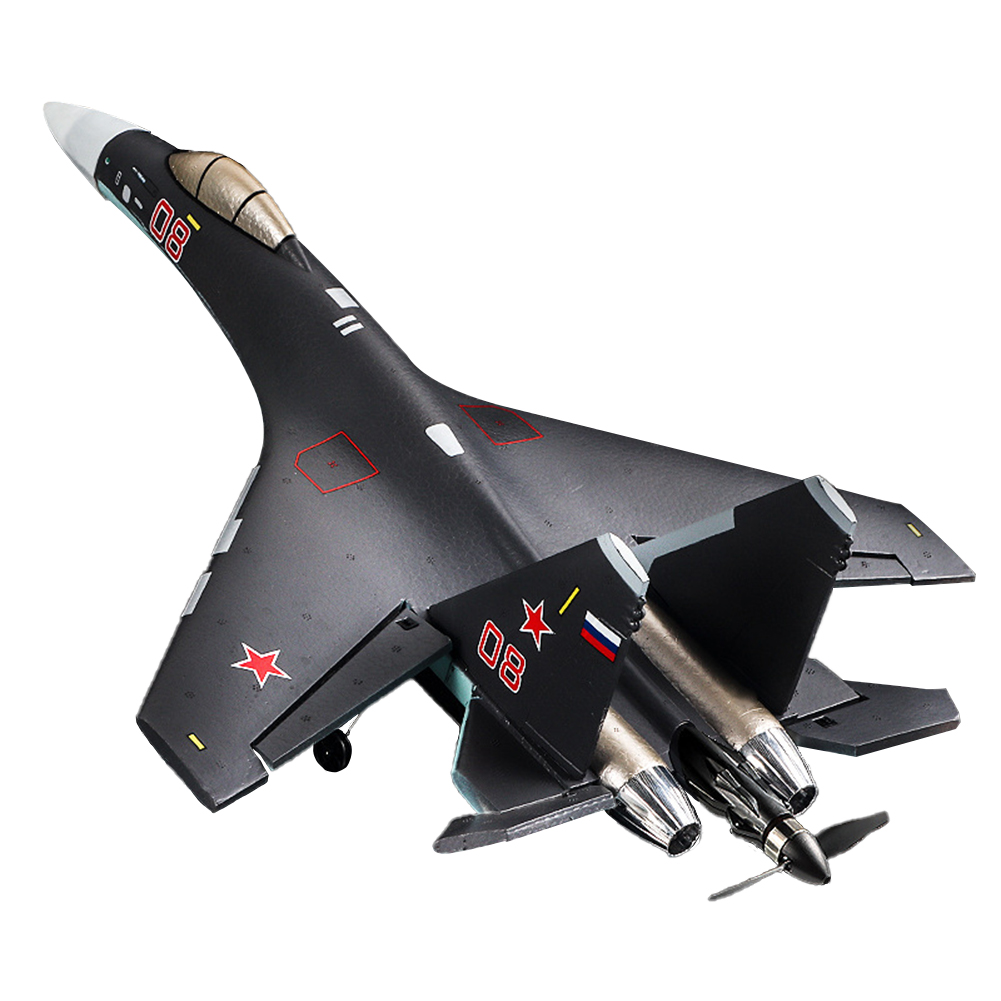 Your Perfect Match QF009 Remote Control Airplane 4CH Su35 Fighter Foam Aircraft Fixed Wing RC Glider Birthday Xmas Gifts for Boys Girls D