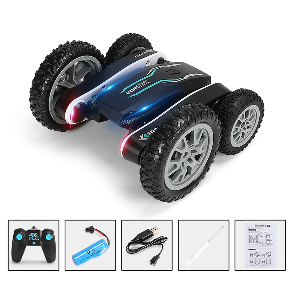 Remote Control Stunt Car Cool Light 2.4G RC 360Degree High Speed Rotating 4 Drive Car Toy