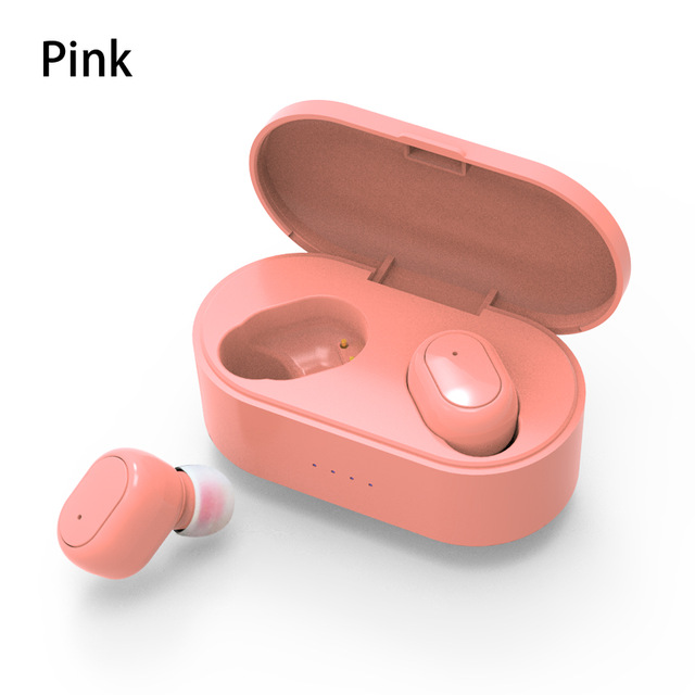 M2 TWS Bluetooth Earphone 5.0 True Wireless Headphones With Mic Handsfree Stereo Sound Universal Headset For iPhone Samsung Xiaomi Cellphoes Pink