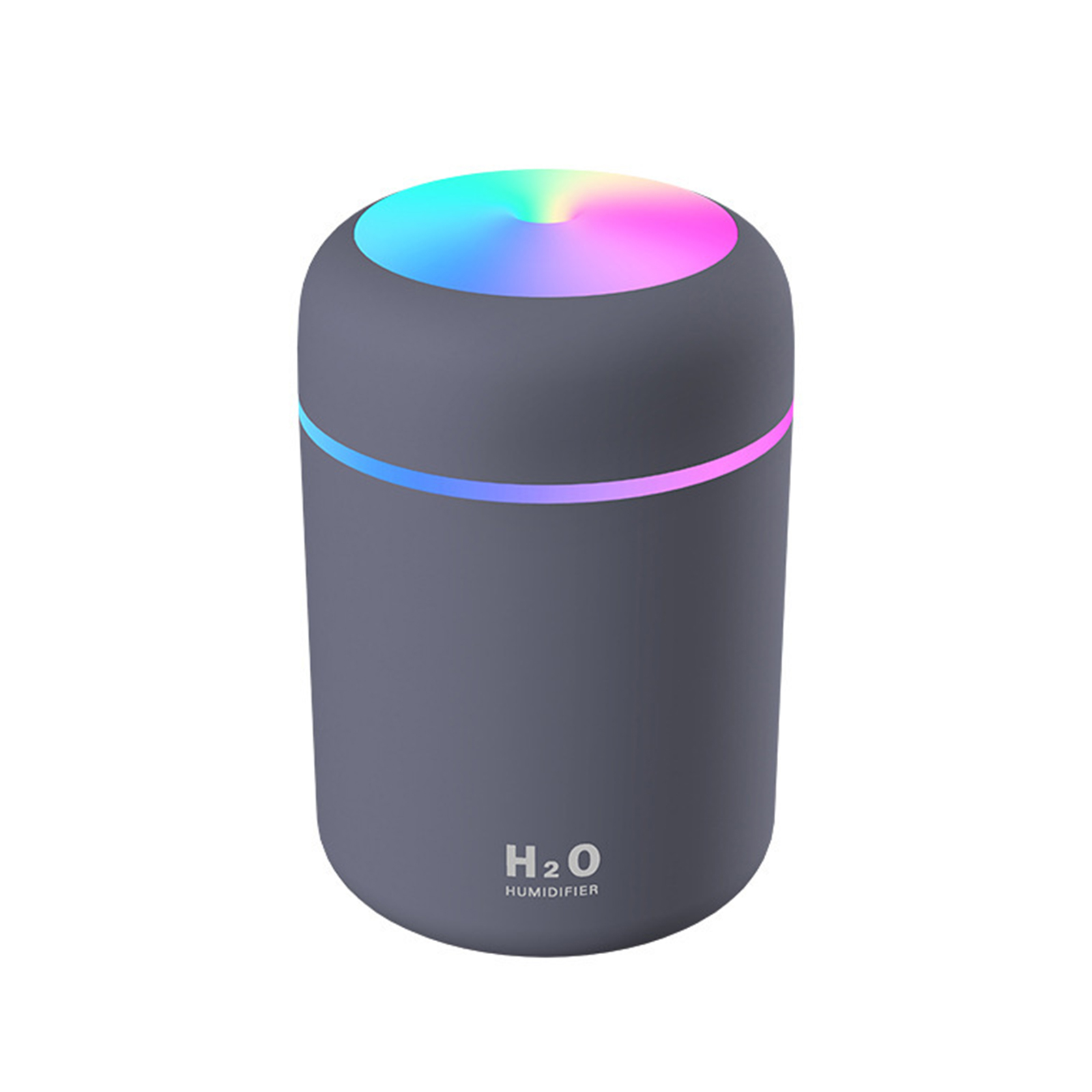 Mini Humidifier Personal Desktop Humidifier 300ml Volume 2 Mist Modes Super Quiet USB Power Supply Humidifier For Car Office Room Bedroom Dark gray300ml USB model