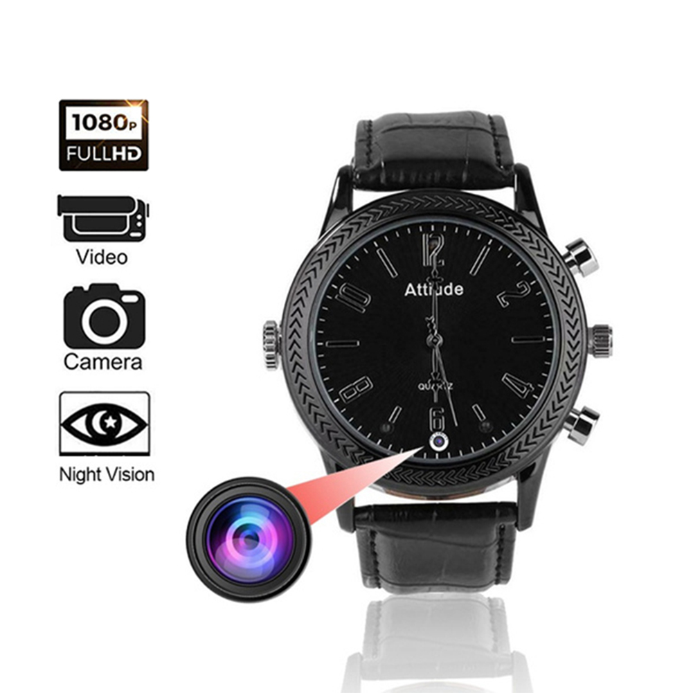Hd 1080p Video Recorder Mini Watch With Camera Wireless Infrared Night Vision Motion Detection Micro Action Camera Bracelet C5 64GB