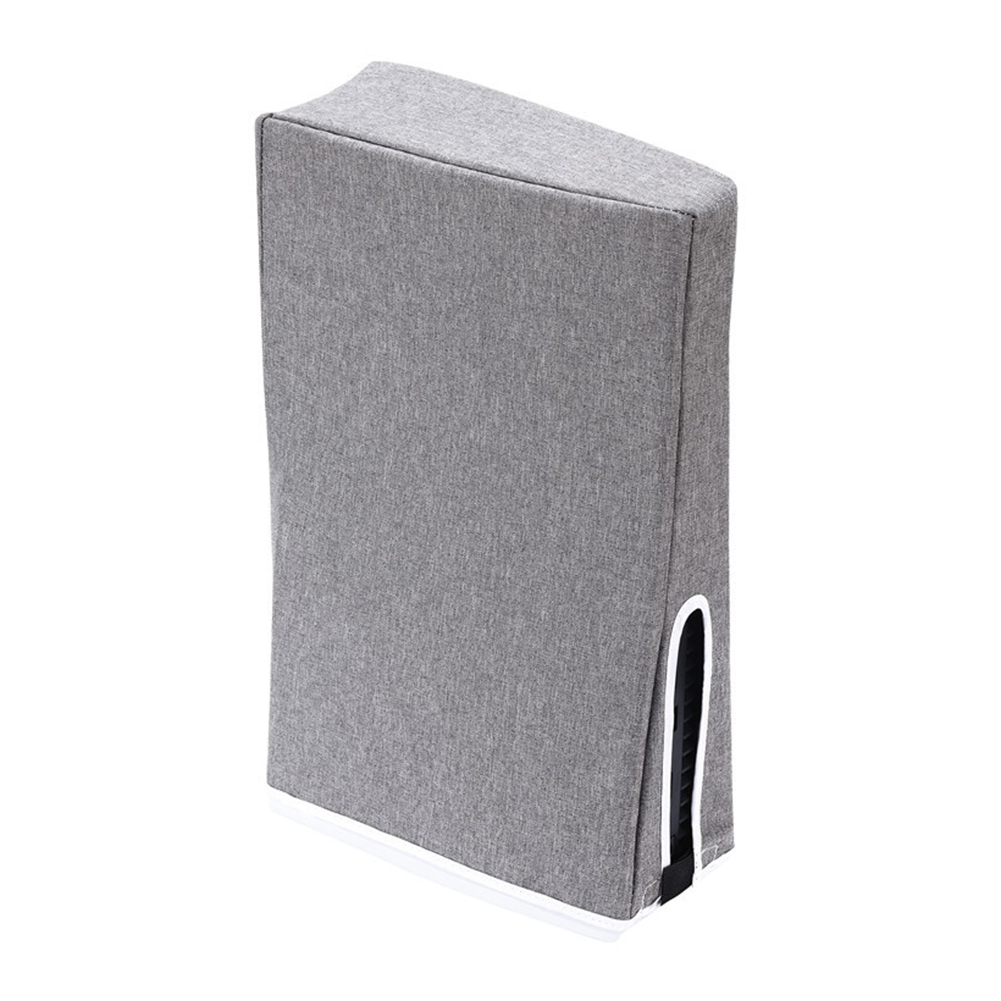 Dust Cover Waterproof Cover Sleeve Anti Scratch Protector Case Cover Compatible For PS5 Console Digital Disc Edition vertical gray