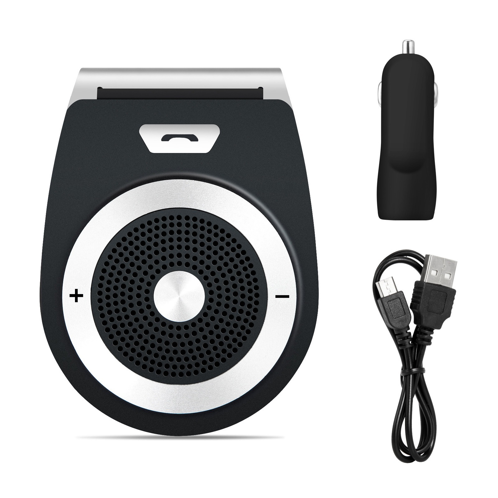 Wireless Bluetooth Car Kit  Speaker Speakerphone Hands-free Car Kit Support Bluetooth 4.1 Car Bluetooth Kit Hands Free Calls black
