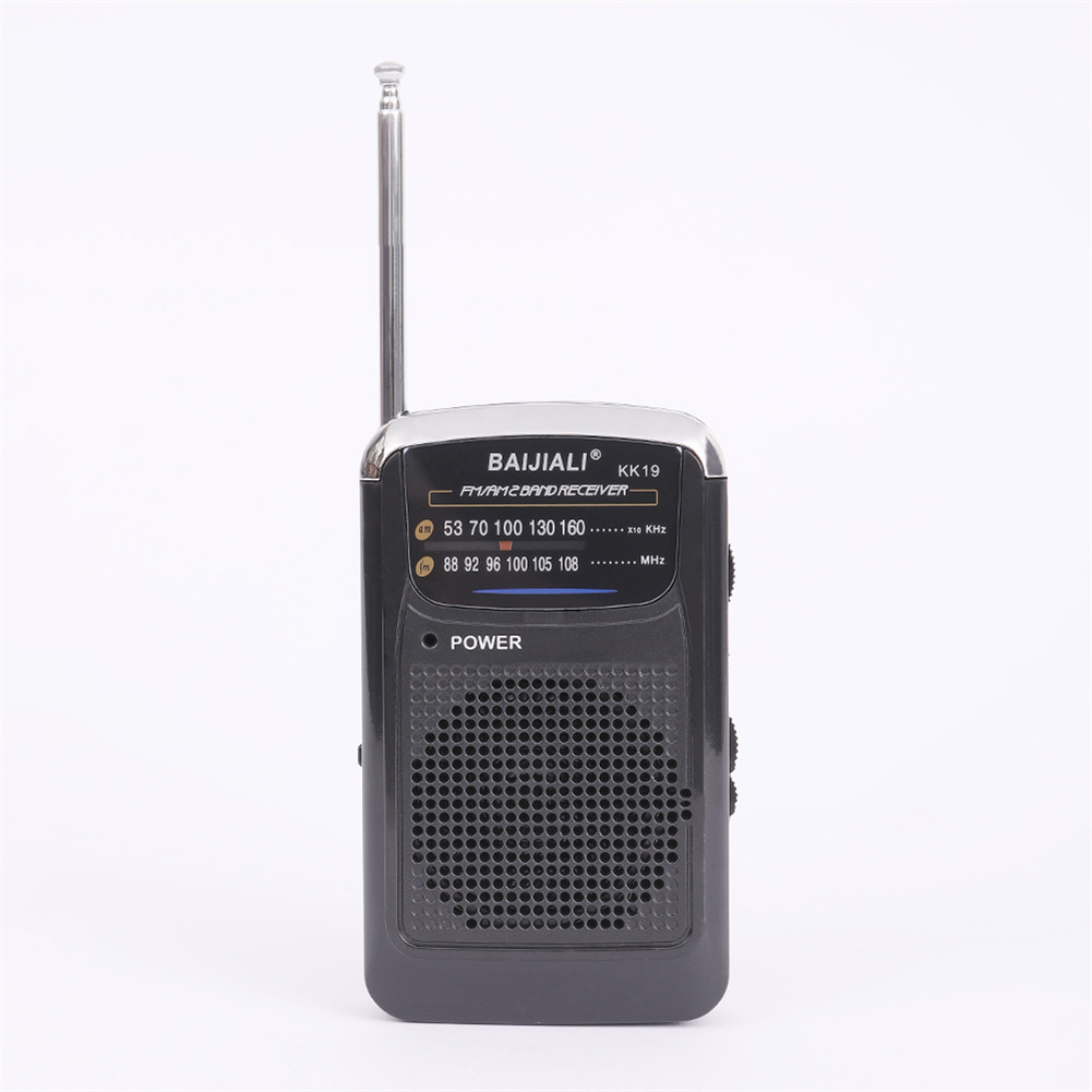 KK19 Portable AM FM Radio Battery Operated Compact Radios Player Retro Radio