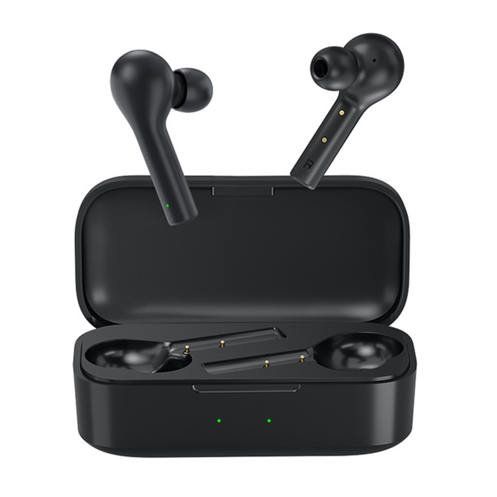 Qcy T5 Bluetooth Headset Wireless Sports Bluetooth 5.0 Headset with Touch Control and Dual Microphones black
