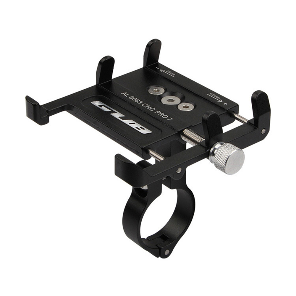 Mobile  Phone  Bracket Aluminum Alloy Electric Vehicle Motorcycle Mobile  Phone  Holder Navigation Bracket black_22.2mm-31.8mm