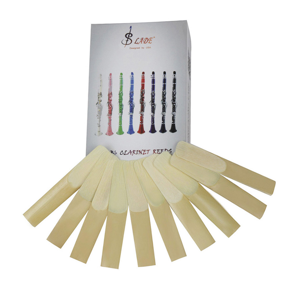 10Pcs/ Box Strength 2.5 Clarinet Reeds Instrument Accessories (Carton) 10 pcs