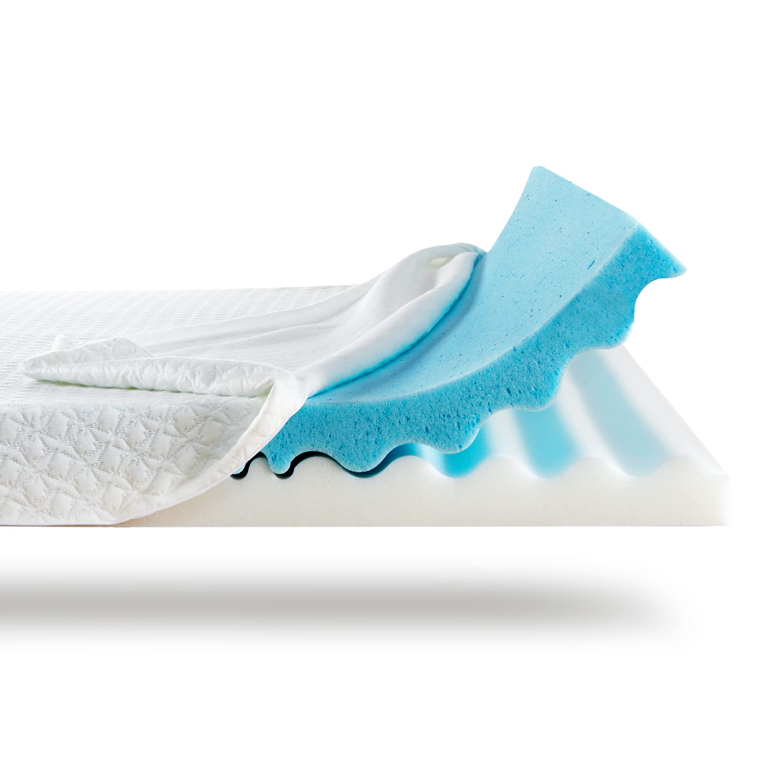 Wholesale US 4 Inch Memory Foam Mattress Topper Dual Layer Mattress