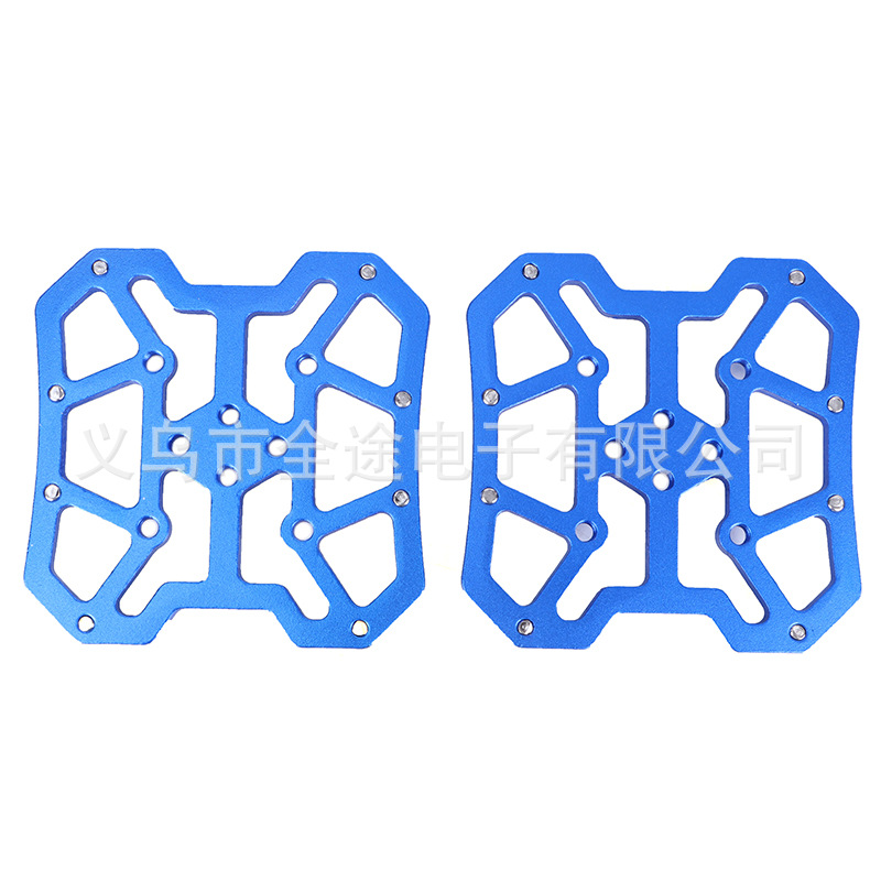 Pair of Aluminum Alloy MTB Mountain Bike Bicycle Pedal Platform Adapters for SPD for KEO Bicycle Parts Lightweight blue_One size