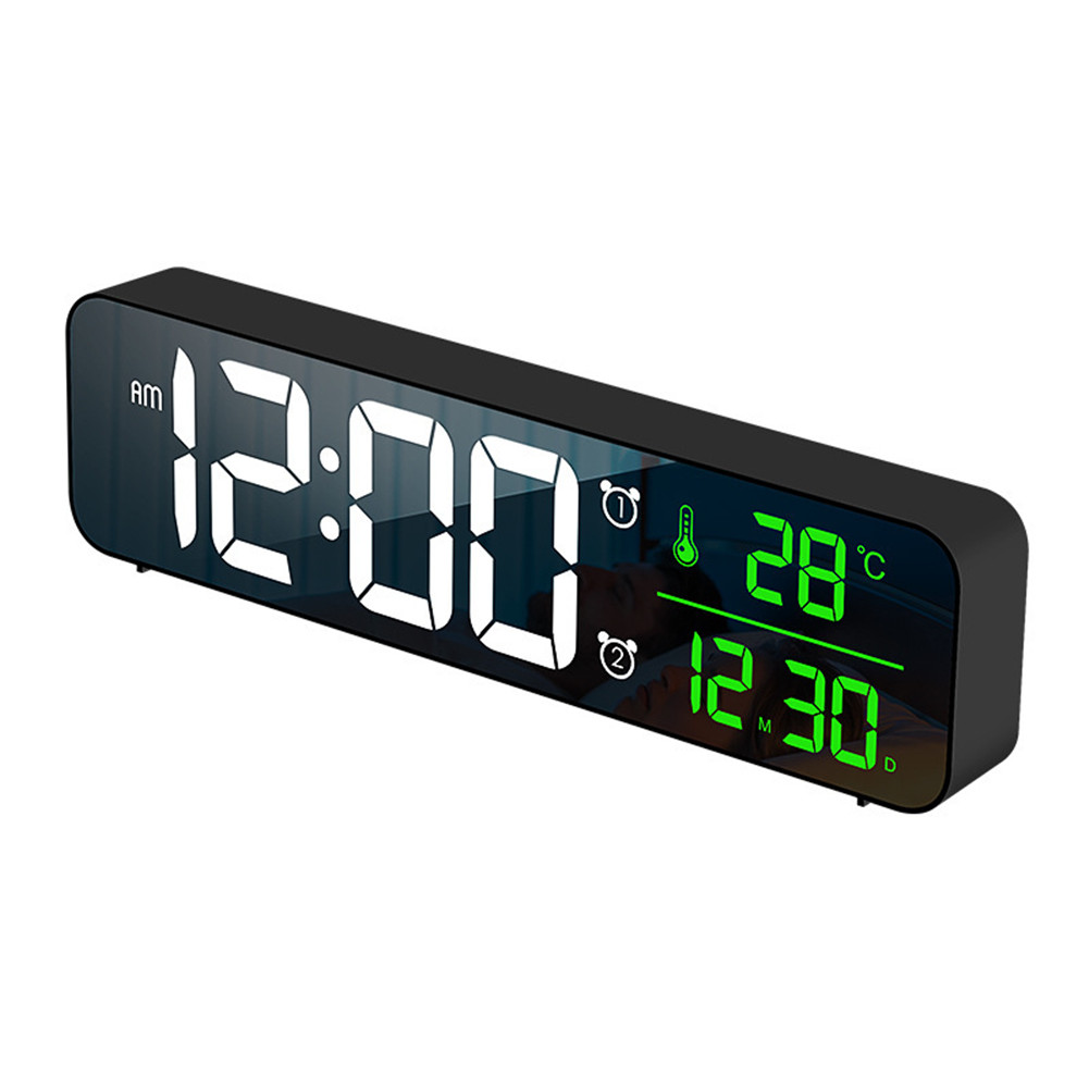 Led Digital Alarm Clock Time Date Temperature Display Desk Table Clock
