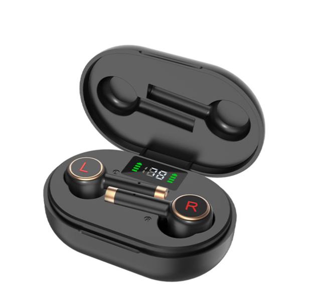 L2 Pro Bluetooth Headset Wireless Bluetooth 5.0 Sports Noise Reduction Earbuds with Charging Box black