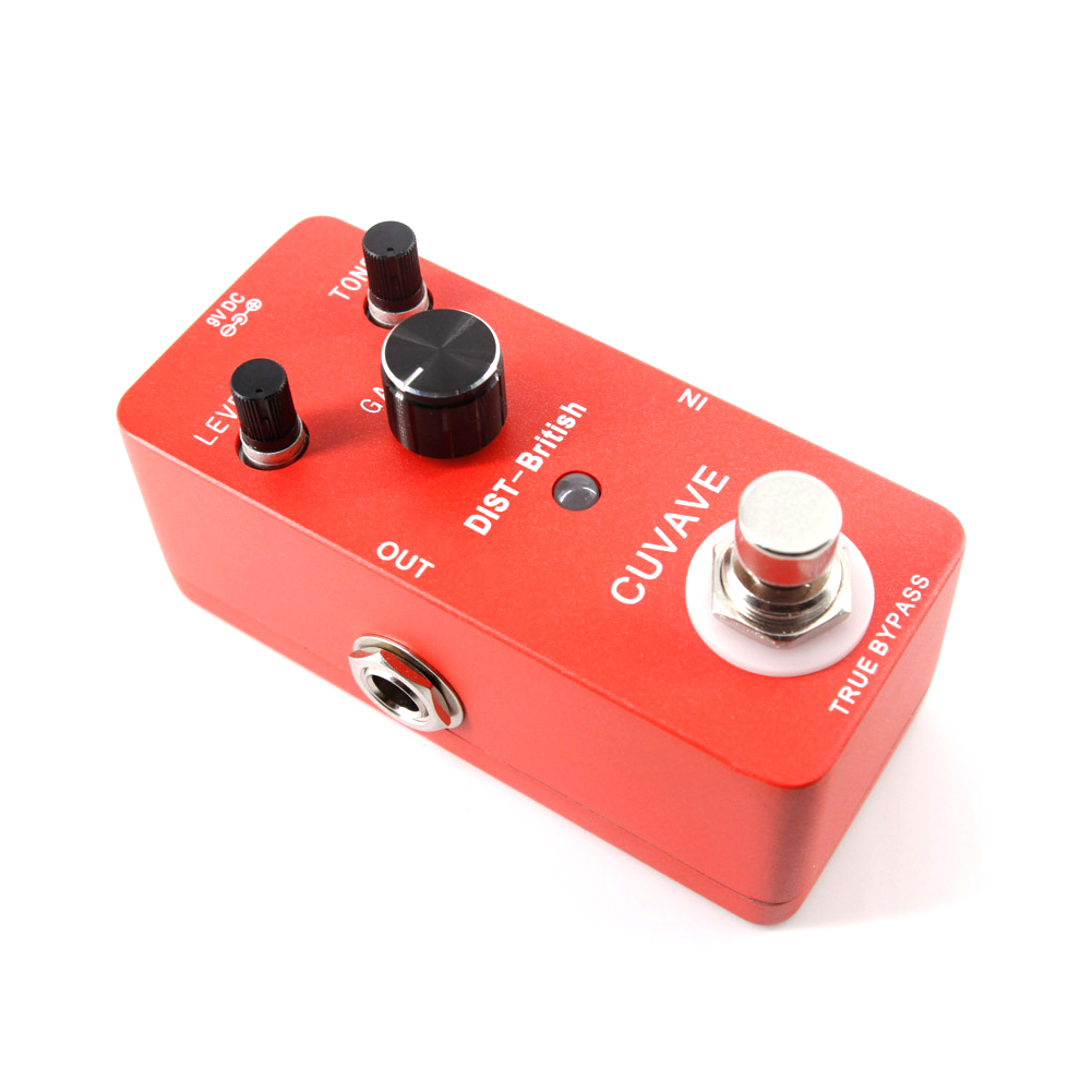 Distortion-British Guitar Effect Pedal Electric Guitar Stompbox red