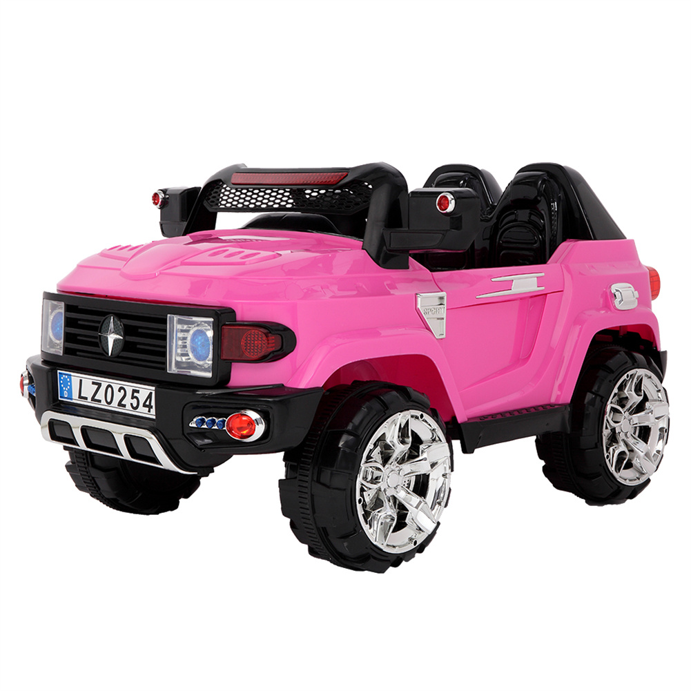 [US Direct] Lz-9922 Off-road Vehicle Double Drive 35w*2 Battery 12v7ah*1 With 2.4g Remote Control Rechargeable Rc Car pink