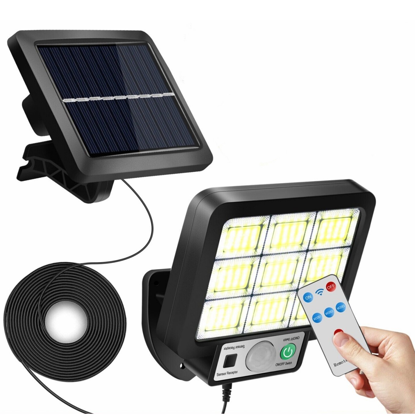 Outdoor Usb Solar Street Light Energy Saving Remote Control Dusk To Dawn Pir Motion Sensor Lamps JX-F108 light