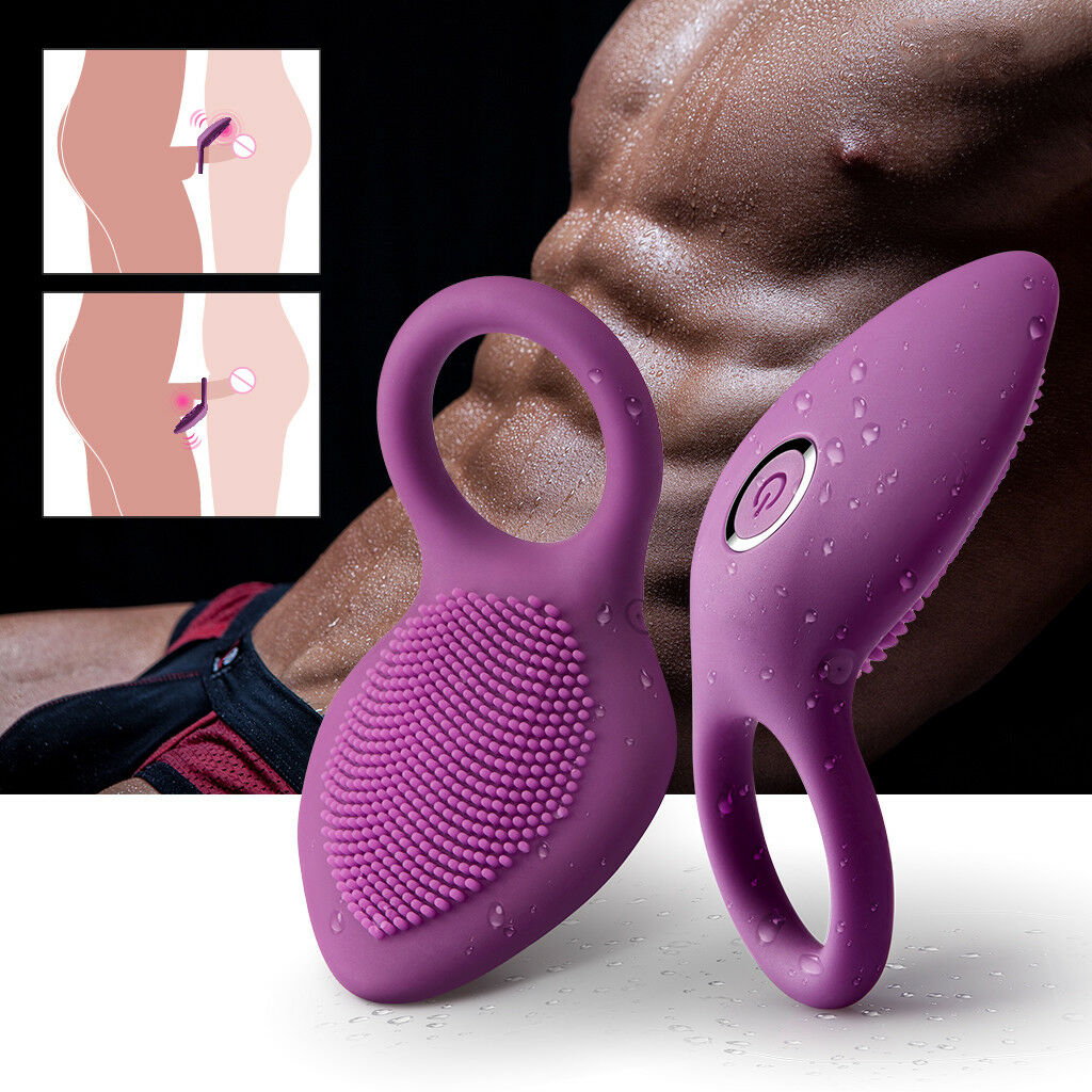 Wholesale Wireless Male Waterproof Penis Cock Ring Vibrator Delay Erection Sex Toy purple From China pic