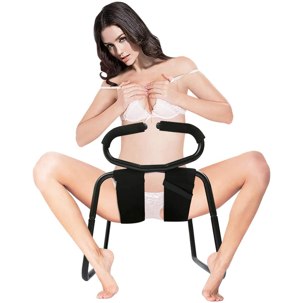 Wholesale Sex Furniture Positions Bouncing Mount Stools Weightless Love Position Aids Chair with Handrail Novelty Toy for Couples Games black From China photo