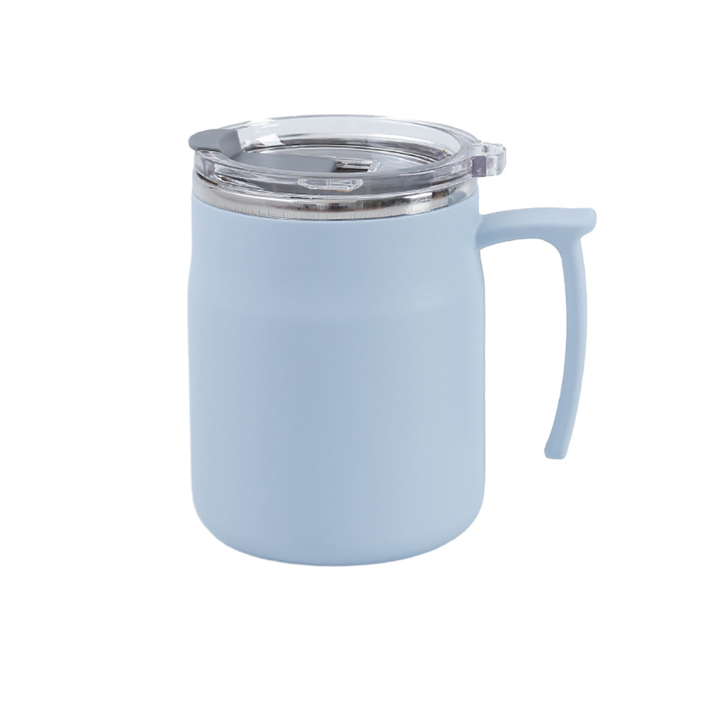 Travel Coffee Mug Water Cups With Leak Proof Flip Cover Handle Double Layer Vacuum Stainless Steel Coffee Tumbler