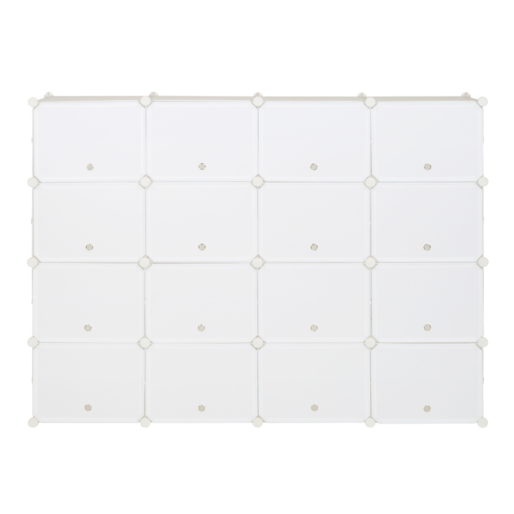US DIY Deformable Shoe Rack Shelf Storage Organizer 4 Rows 8-tier 32 Grids