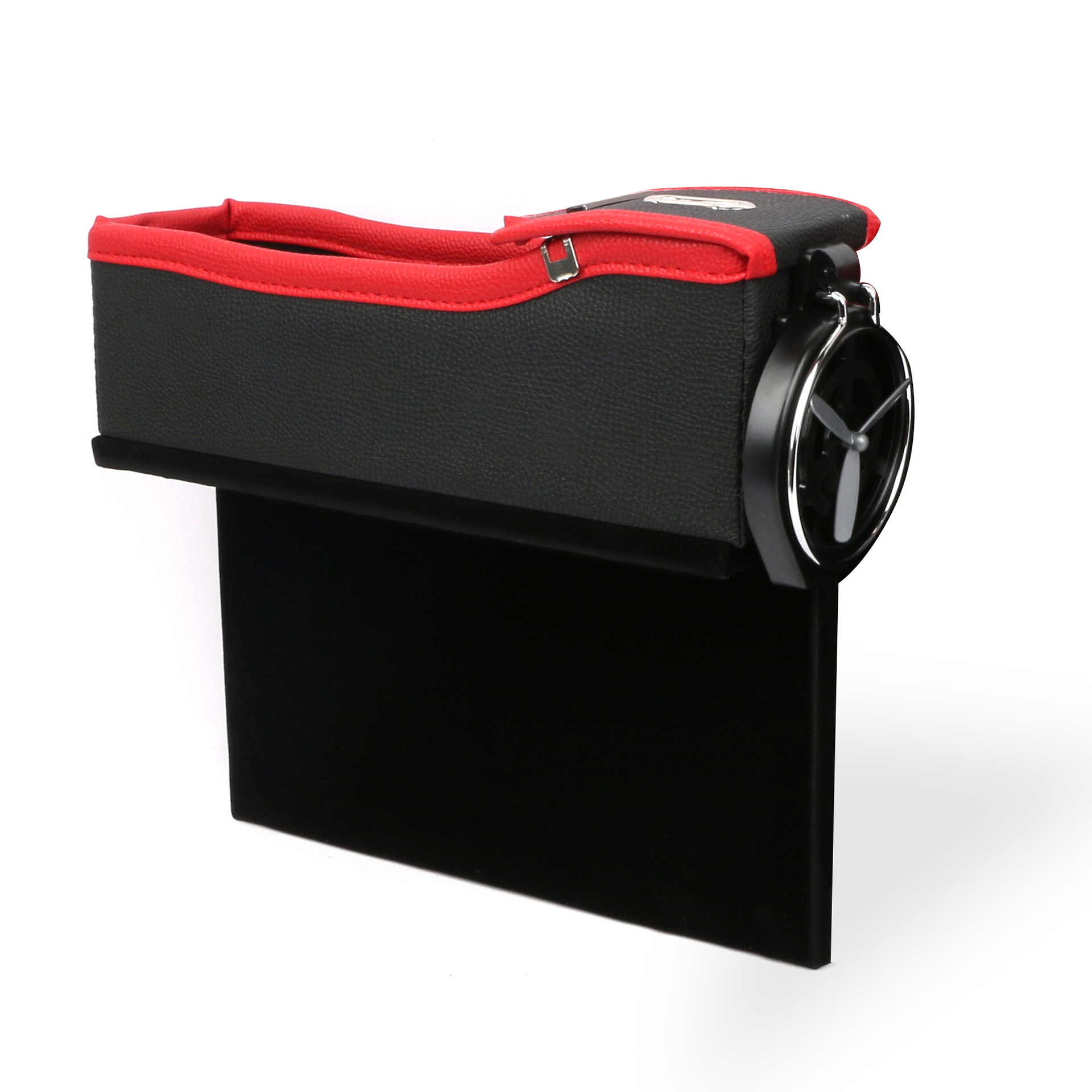 Car Seat Storage Box Cup Drink Holder Organizer Auto Gap Pocket Stowing Tidying for Phone Pad Card Coin  Black and red Deputy driving