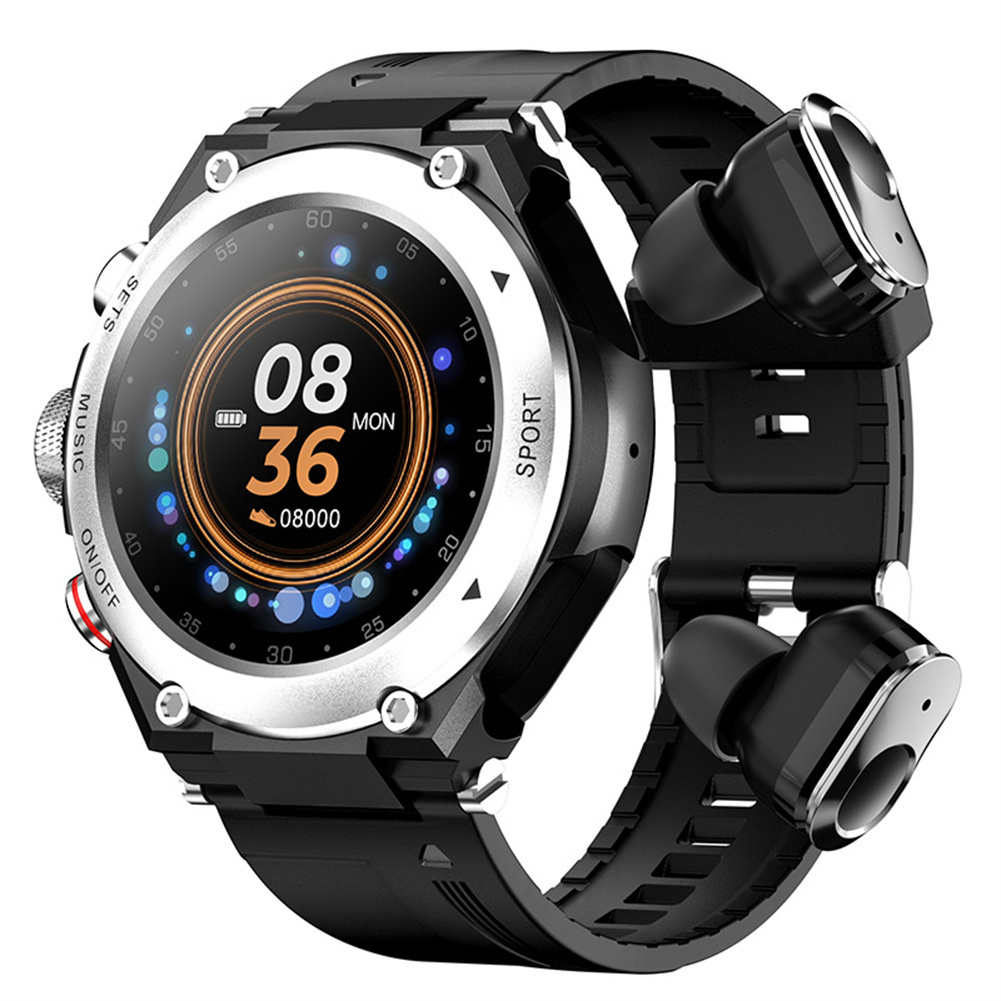 T92 Man Women Smart Watch with Earbuds Headset Smartwatch Heart Rate Monitor