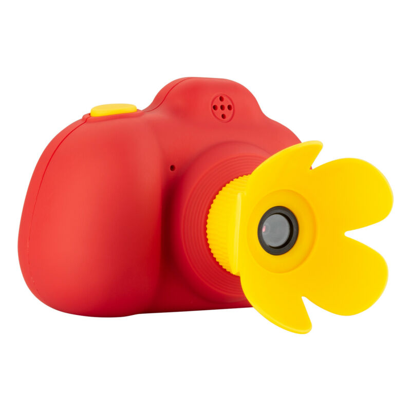 Kids Mini SLR Camera HD Double Lens CMOS Sensor 2.0inch LCD Screen Develop Imagination Child Birthday Gift red