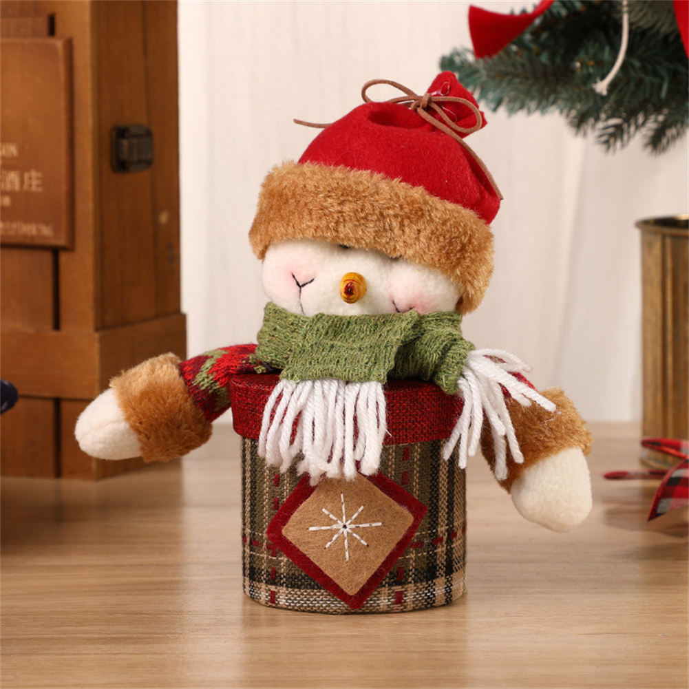 Christmas Cute Doll Ornaments Elk Snowman Santa Claus Figure Doll
