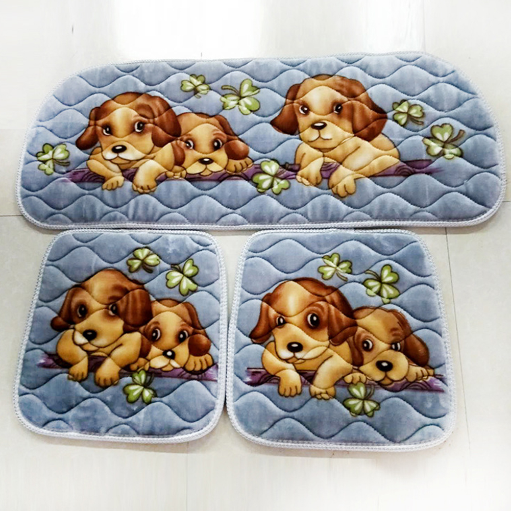 3pcs Car Seat Cushions Anti-slip Seat Cover Cute Auto Cushion