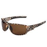 Outdoor Sport Sunglasses with Camouflage Frame Polaroid Glasses for Men's Fishing Hunting Boating