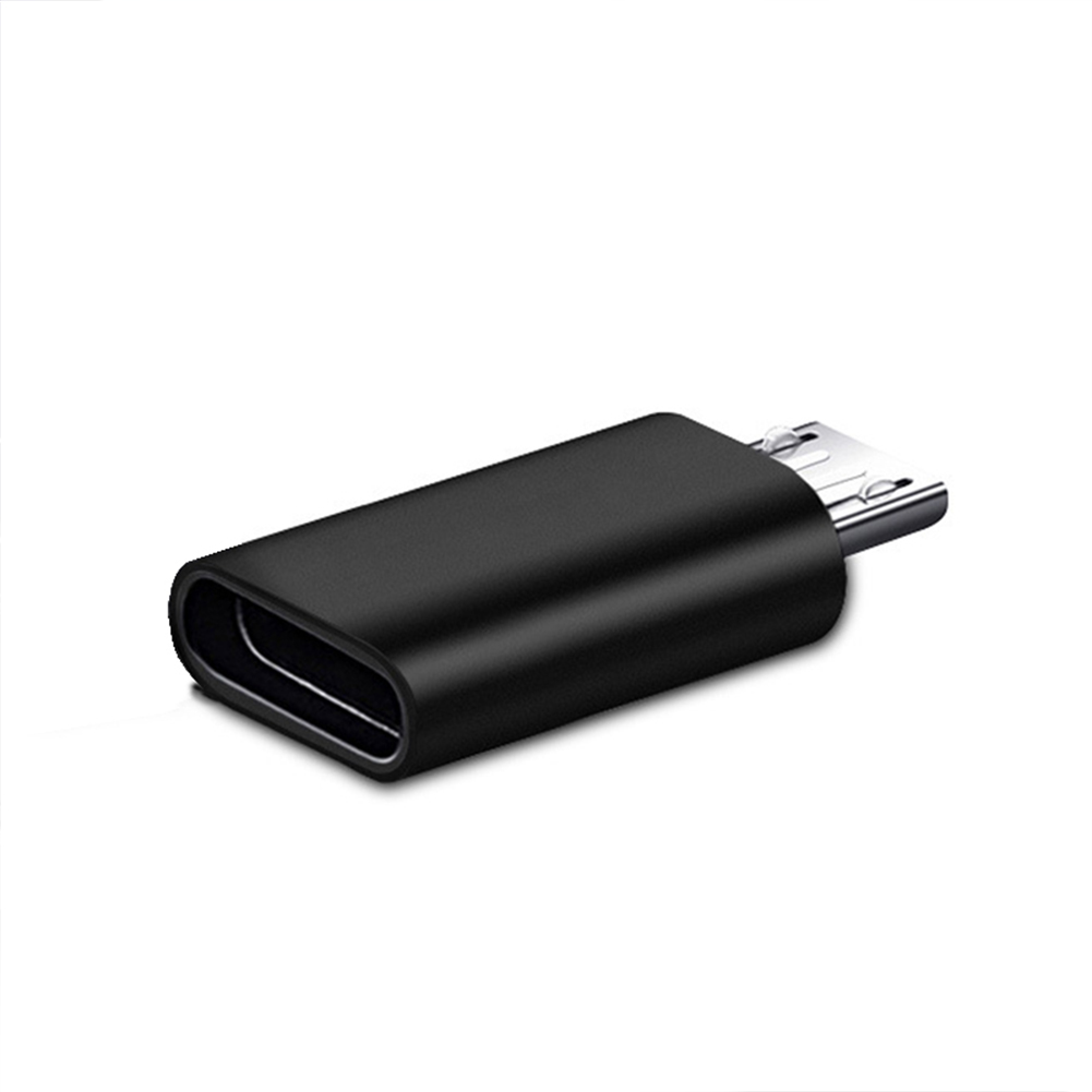 Type-c Female To Micro Android Adapter Usb Fast Charging Cable Connector Adapter Compatible For Sumsung Huawei Xiaomi black 1-piece