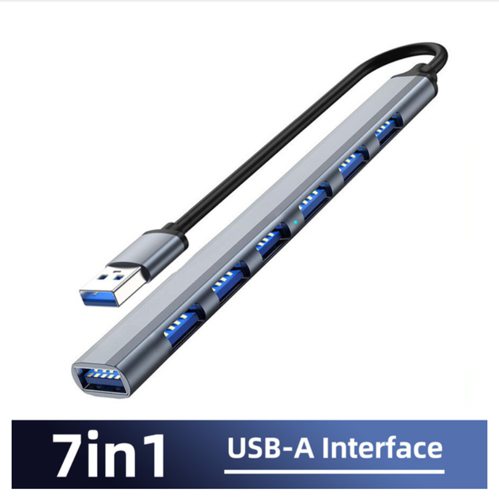 7-in-1 Usb C Hub 3.0 Type C 7-port Multi Splitter Otg Usb Power Adapter