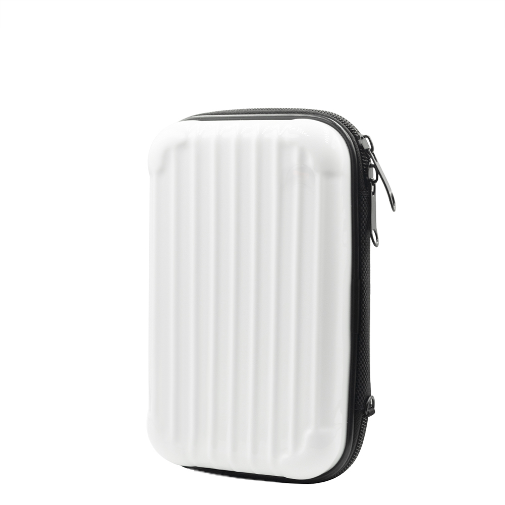 Hard Carrying Case Water-proof Dust-proof Travel Protective Carrying Storage Bag Compatible For Camera Accessories Pearl White