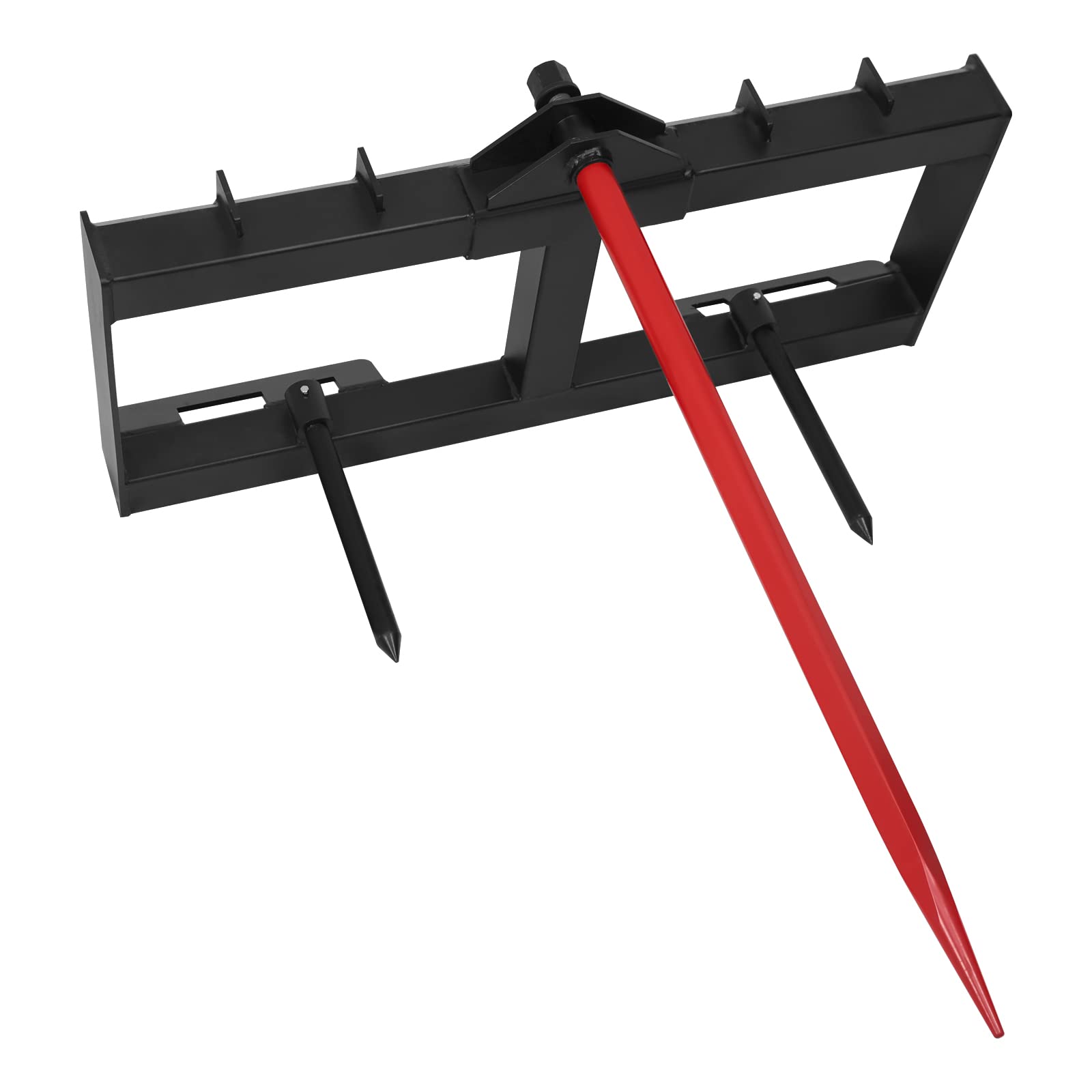 US GARVEE 49 Inch Tractor Hay Spear Attachment 3000lbs Capacity for Bobcat Tractors Skid Steer Loader