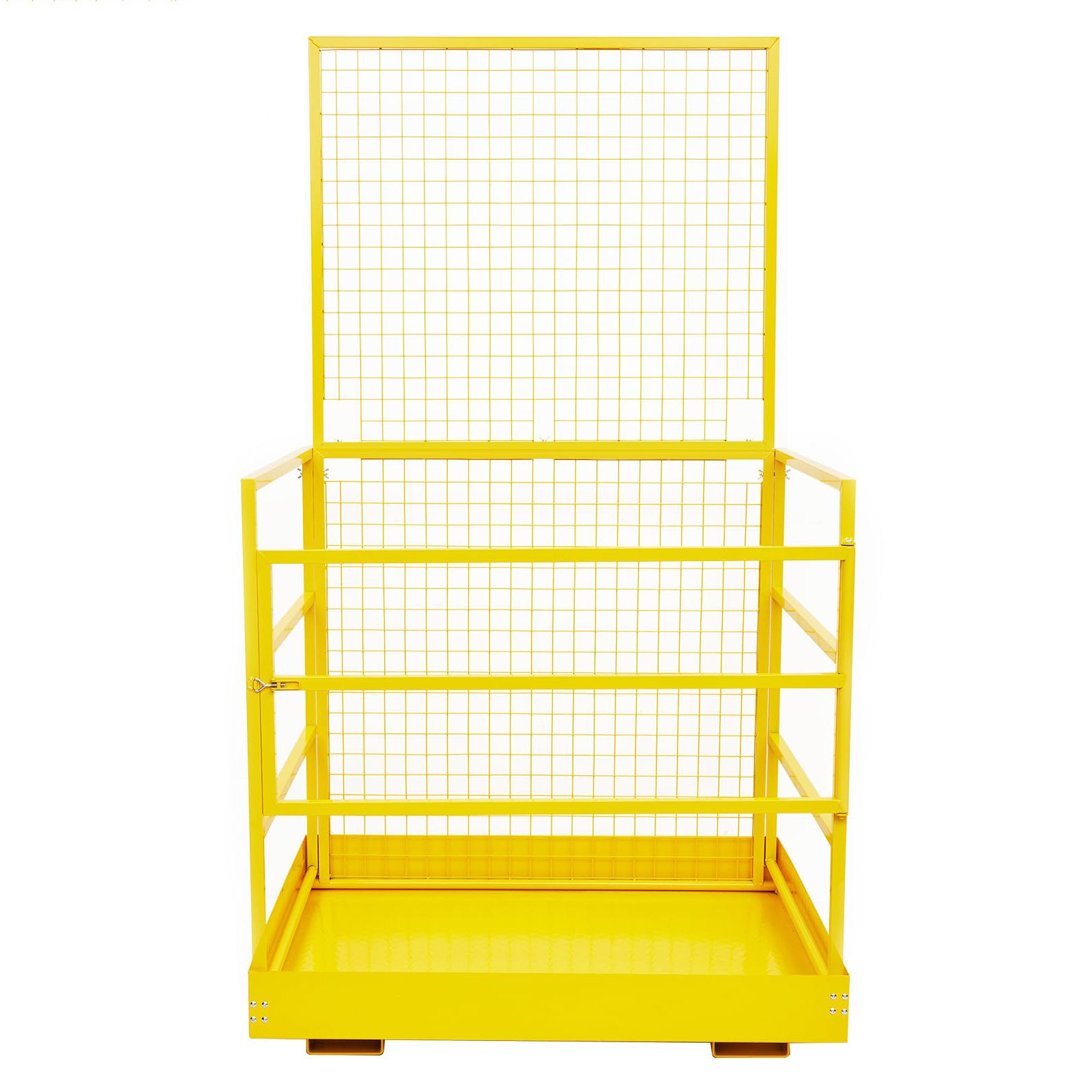 US GARVEE Foldable Forklift Safety Cage 43x45 Inch Forklift Work Platform 1500LBS Load Capacity