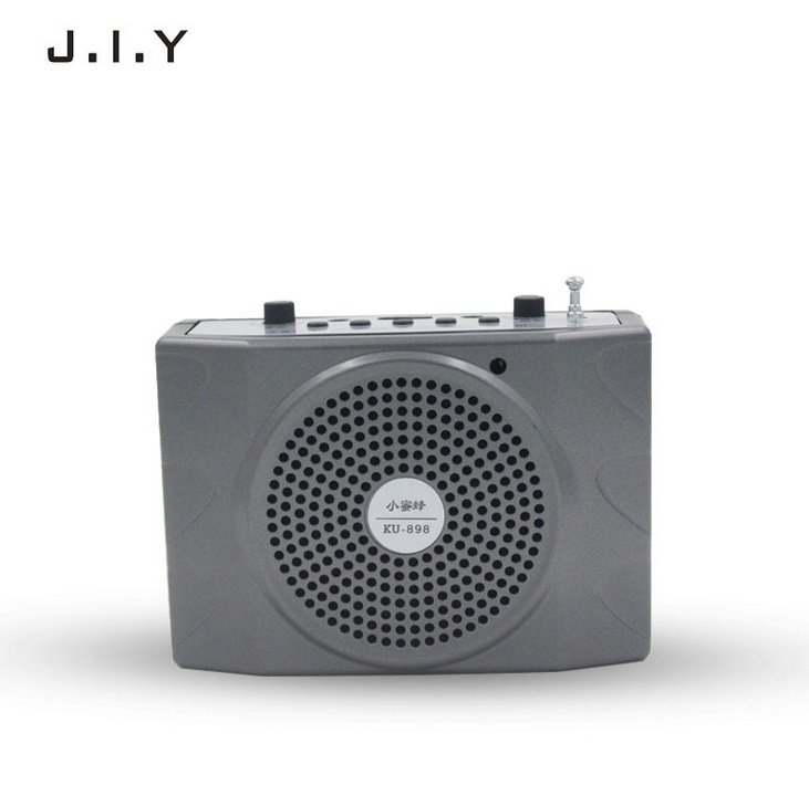Voice Amplifier Microphone Wired Coaches Bluetooth Speaker Voice Amplifier Megaphone Teaching Guide USB Charging Grey European Regulation