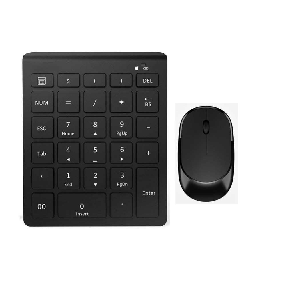 Wholesale 2.4G Wireless Numeric Keyboard USB Wireless Silent Mouse Set
