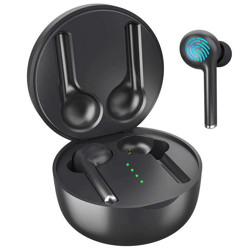 TWS TW40 Bluetooth 5.0 True Wireless Headphone Stereo In Ear Headset With Charging Box black