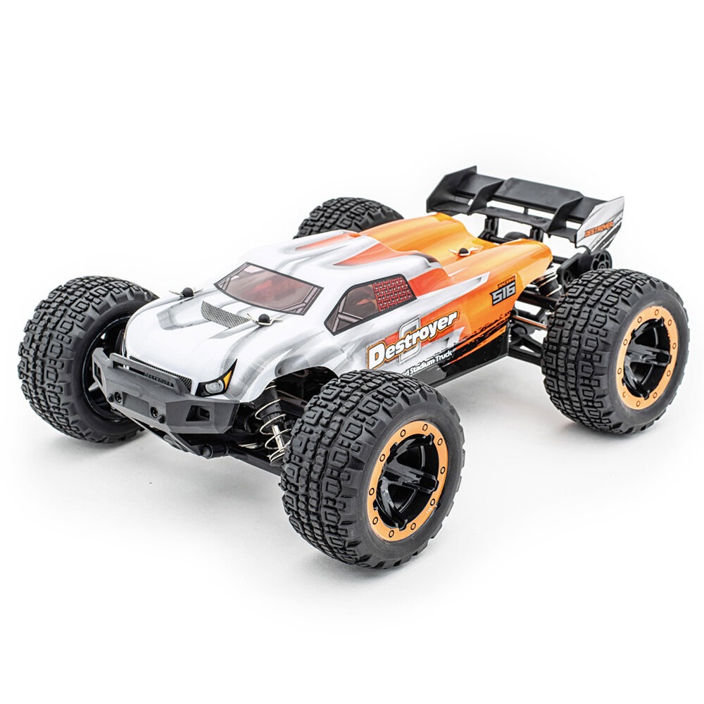 16890 2.4G 1/16 RC Car 2CH High Speed 45KM/H Off-road Vehicle Models Truck For Boys Girls Birthday Gifts 2 batteries