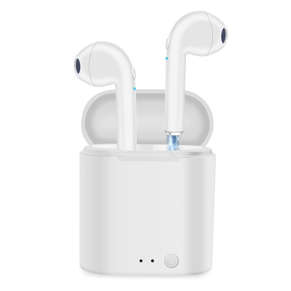 i7 Tws Wireless  Headphones Bluetooth-compatible 5.0 Headset Sports Earbud With Microphone Charging Box Suitable For All Smartphones White dual earphone